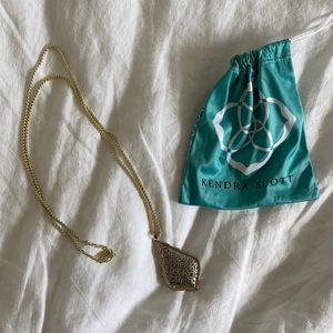 Kendra Scott Aiden Gold Long Pendant